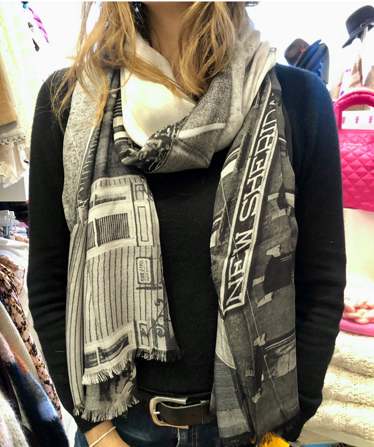 Mountains and Meadow Downtown Telluride Scarf