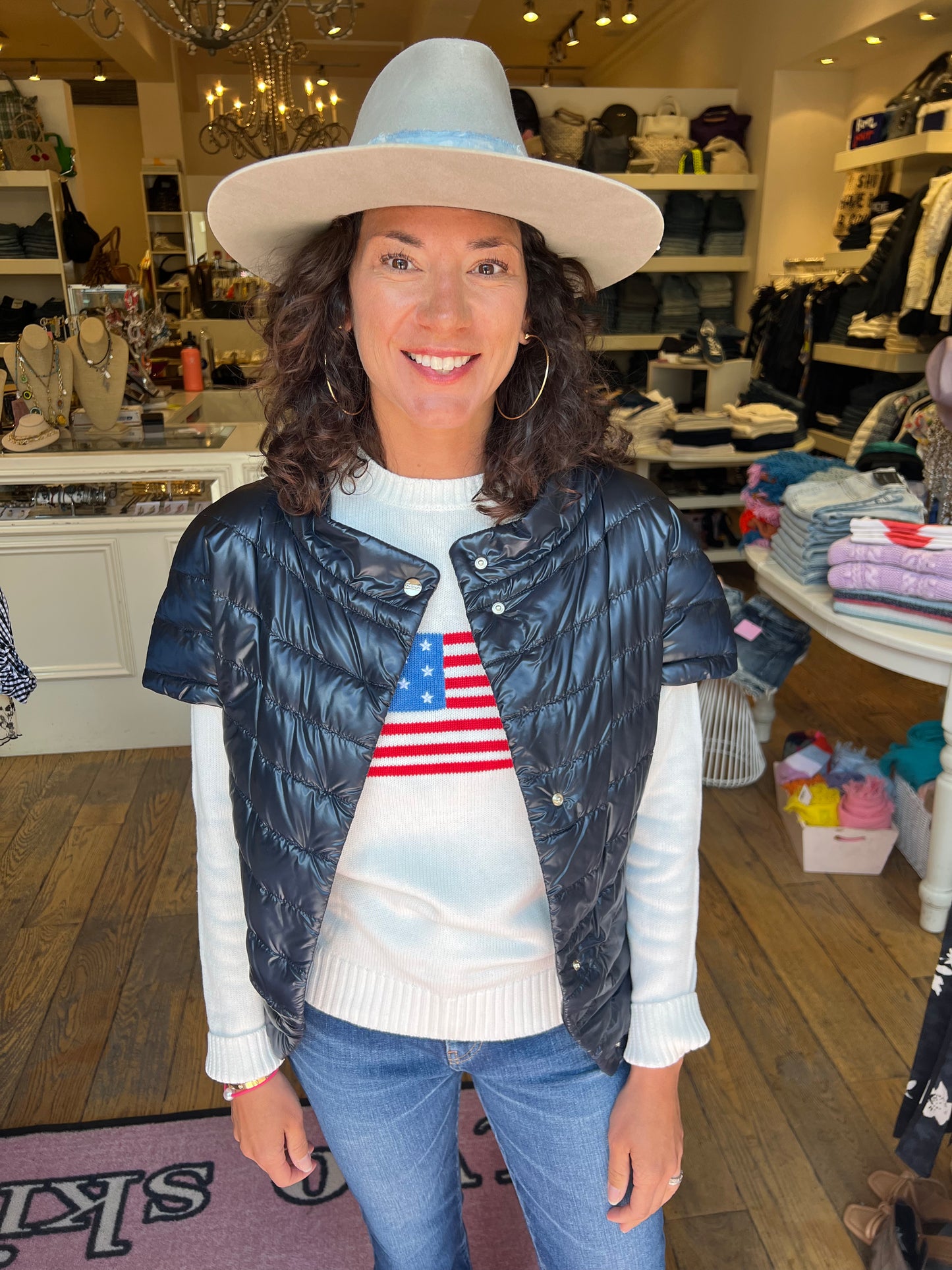 Herno short top sleeve jacket