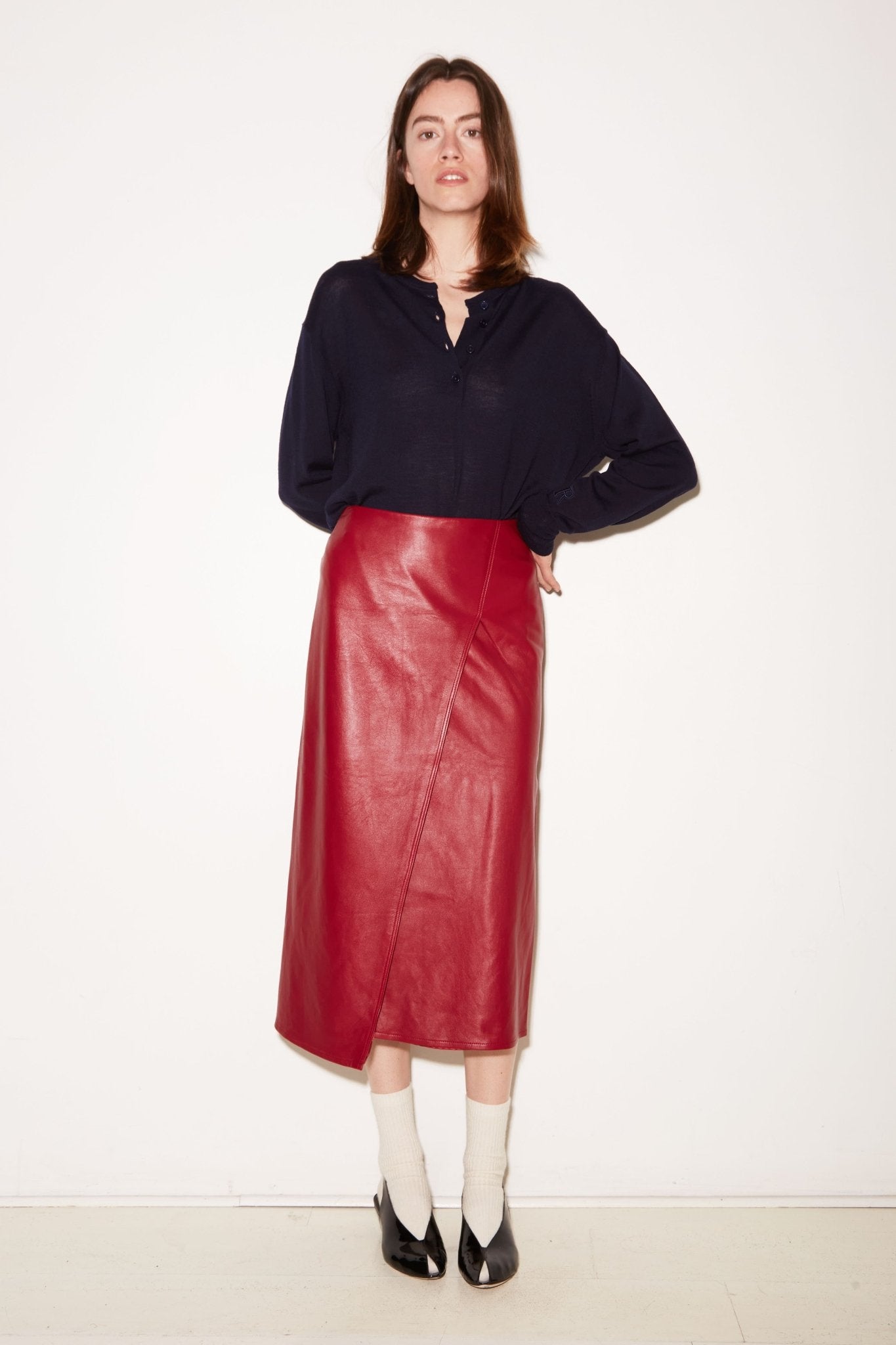 Roseanna Martin Skirt in Lipstick, alternate view