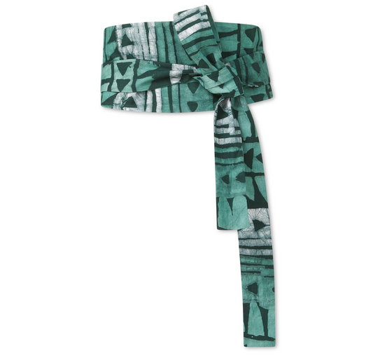 Studio 189 Green Masquerade Obi Belt o/s