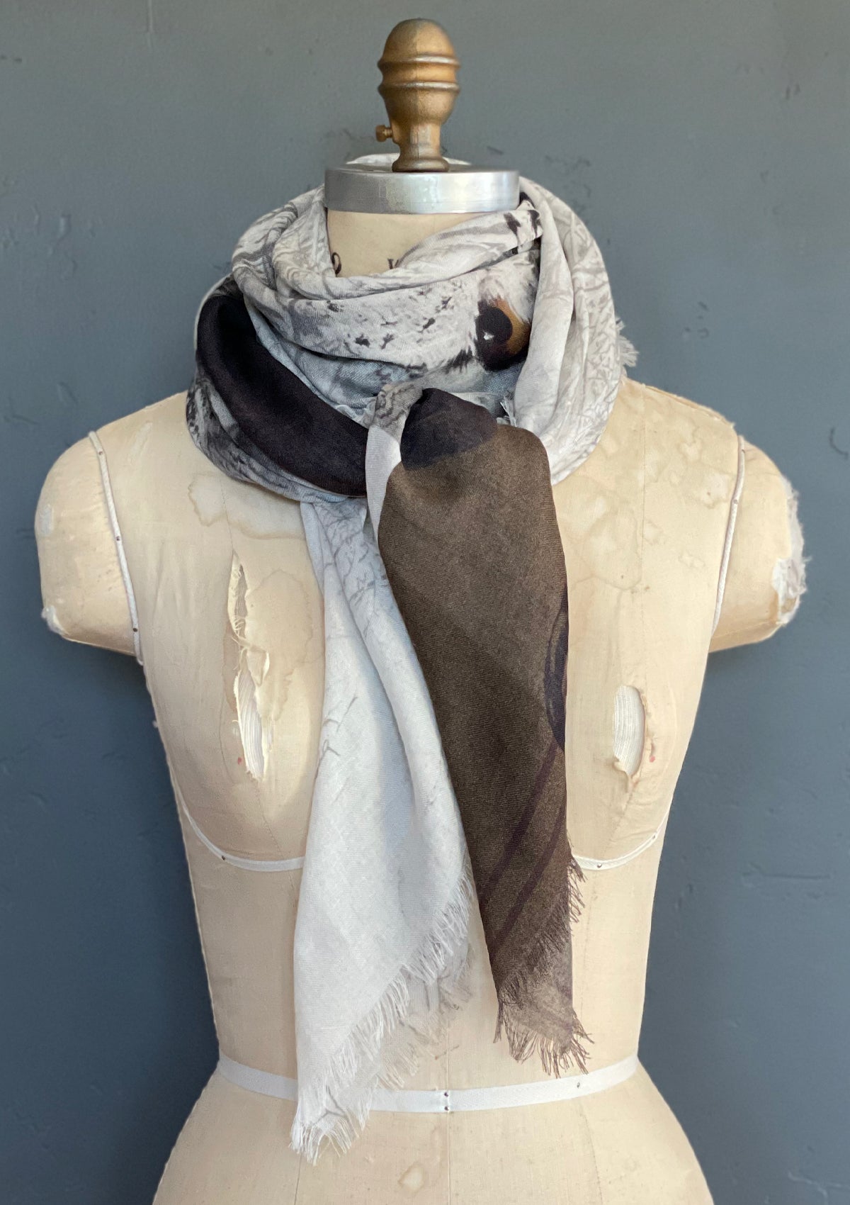 At Home With Ray Winter Ghost Cashmere Scarf