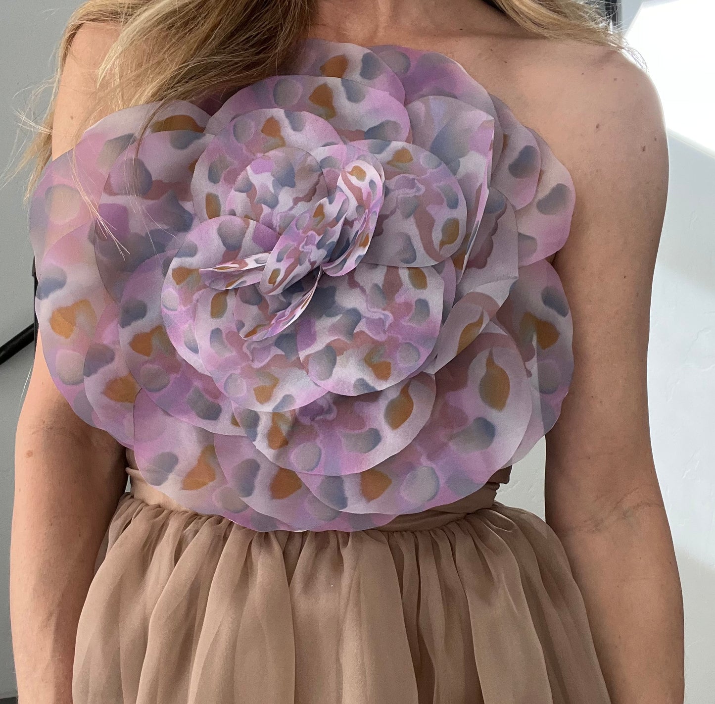 Cynthia Rowley Organza Flower Dress