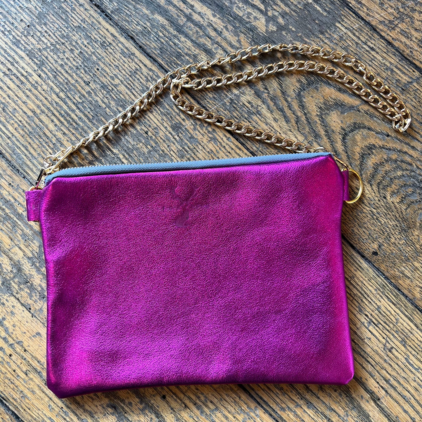 Fox + Stag Leather Clutch