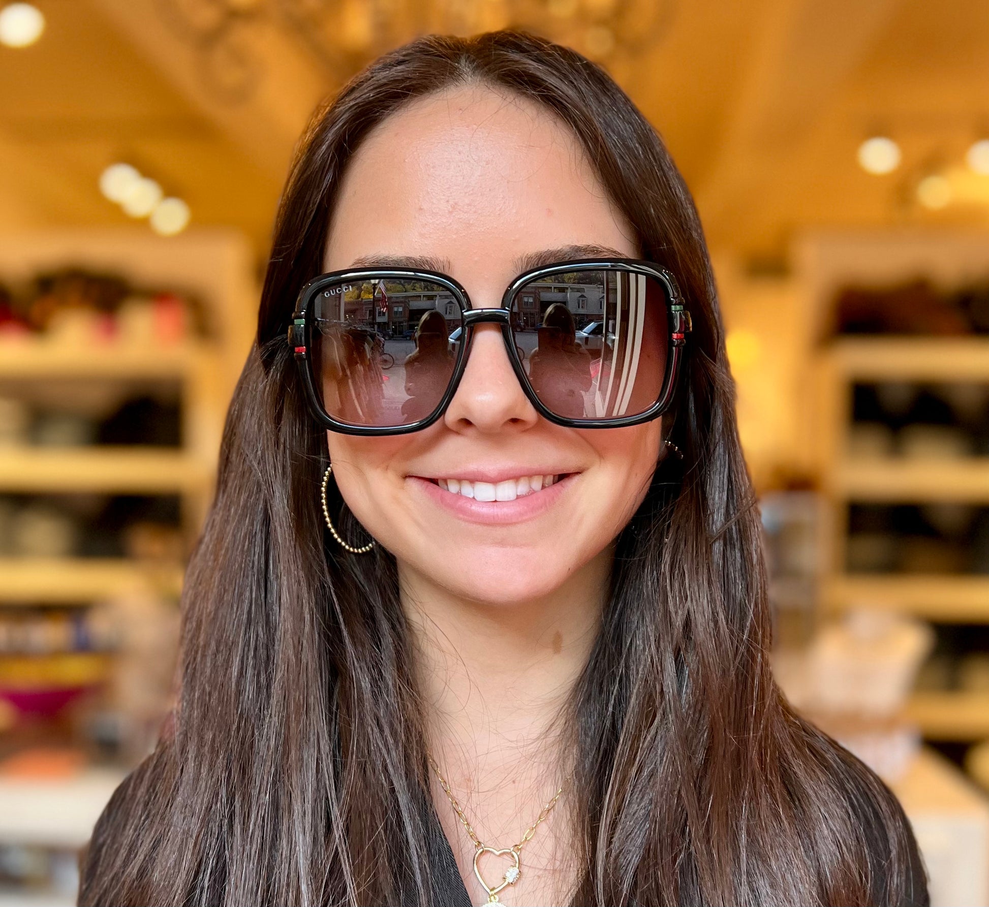 Gucci green red sunglasses 2025