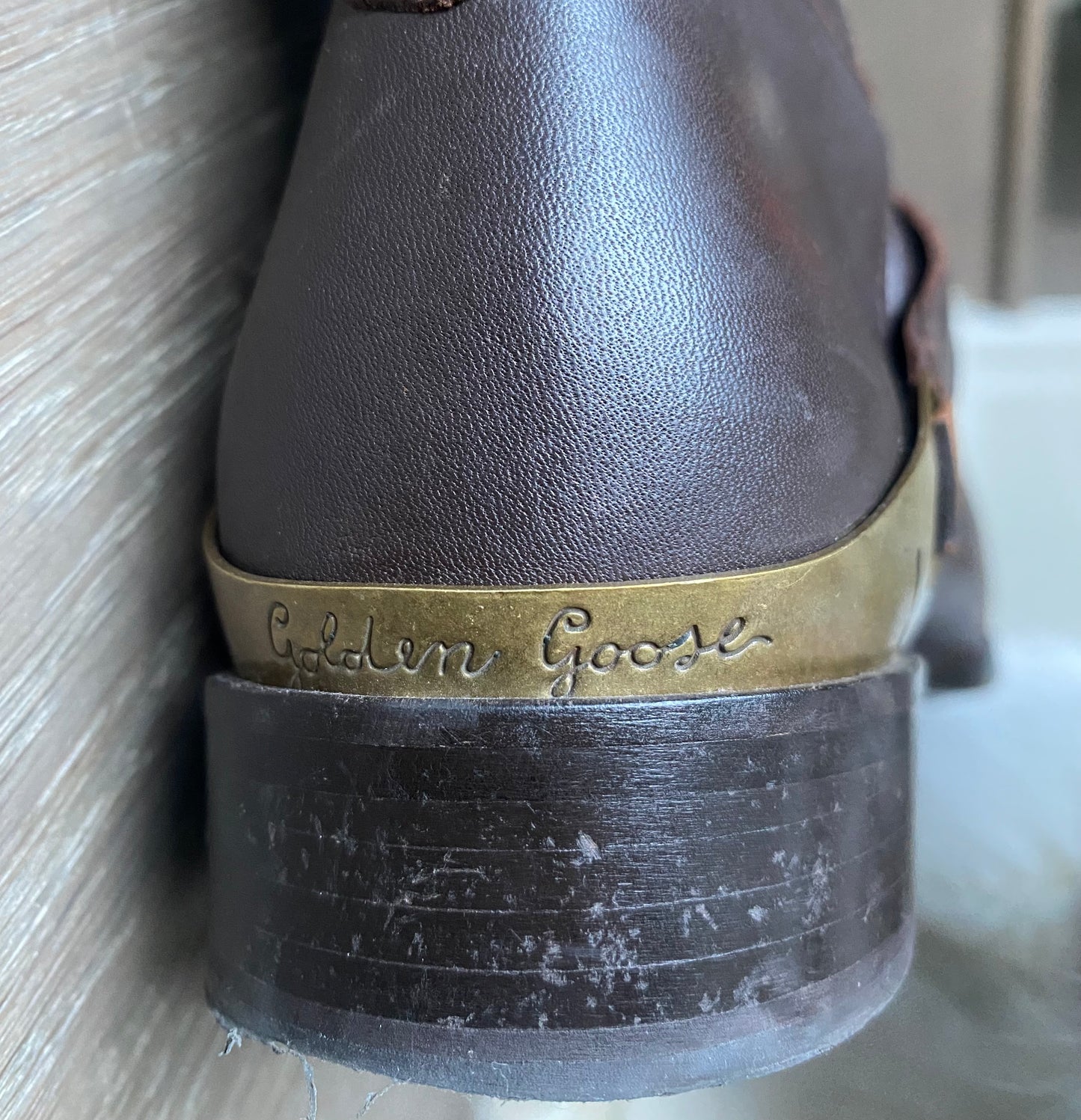 GG Charlie Brown Leather Riding Boot