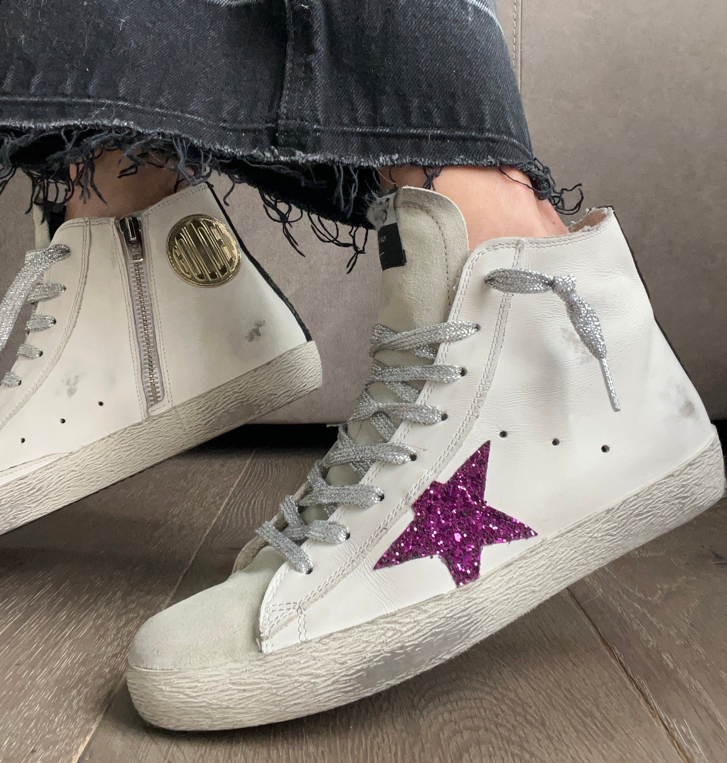 Golden goose stella on sale glitter