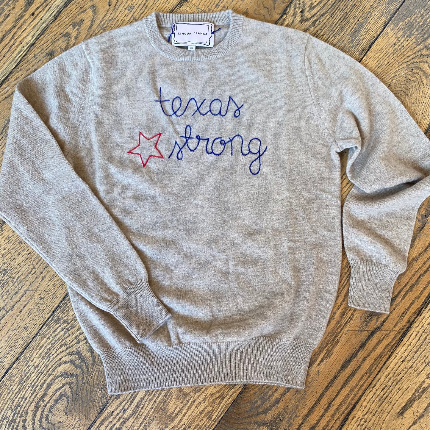 Lingua Franca “Texas Strong” Sweater