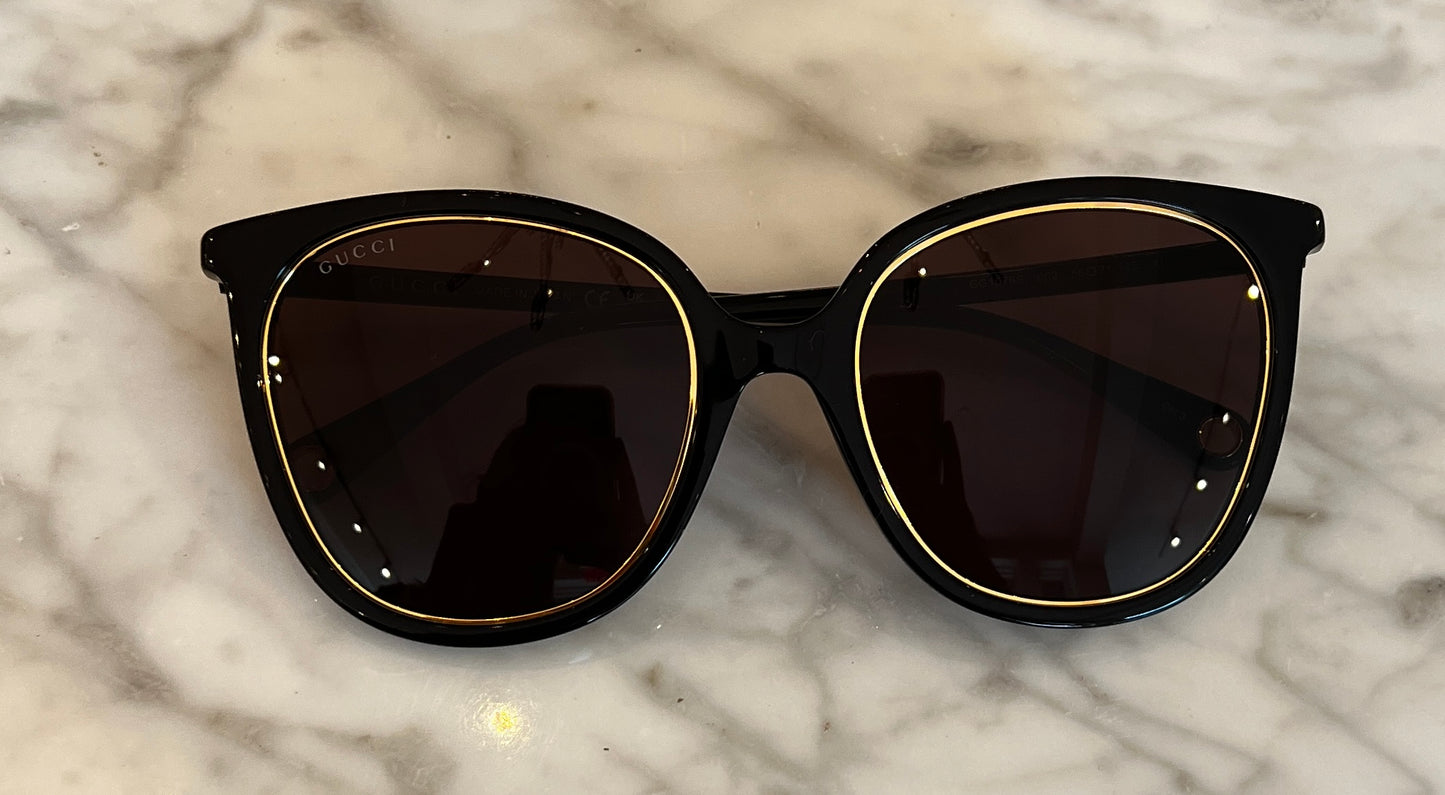 Gucci Gold Circle Sunglasses